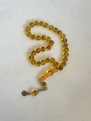 Handmade Tasbih Amber Rosary Real ants inside Round Beads