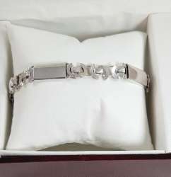 Silver 925 In St Bracelet Sterling Mens Jewelry Handmade Adjustable Fashion