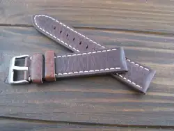 Watchband. Bracelet for watches. Strap. Bracelet New, leather. Brown Width 22m