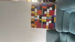 Painting in the De Stijl style on Canvas